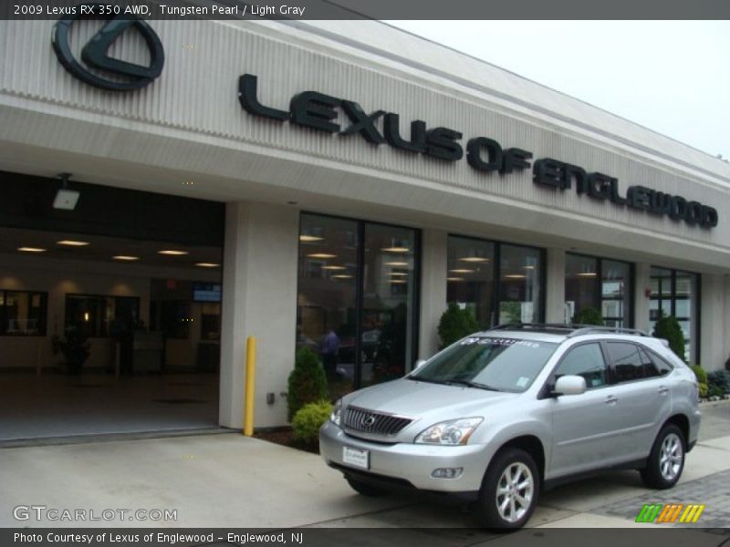 Tungsten Pearl / Light Gray 2009 Lexus RX 350 AWD