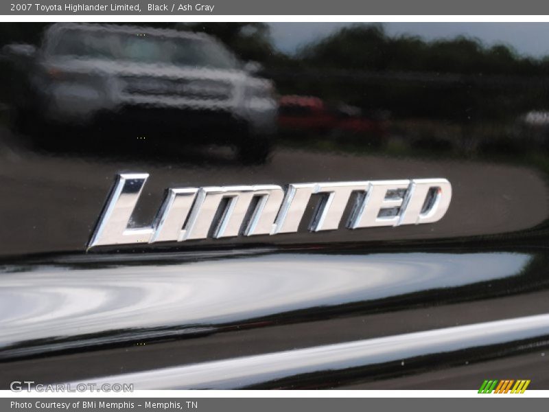 Black / Ash Gray 2007 Toyota Highlander Limited