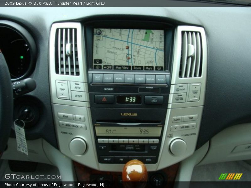 Tungsten Pearl / Light Gray 2009 Lexus RX 350 AWD