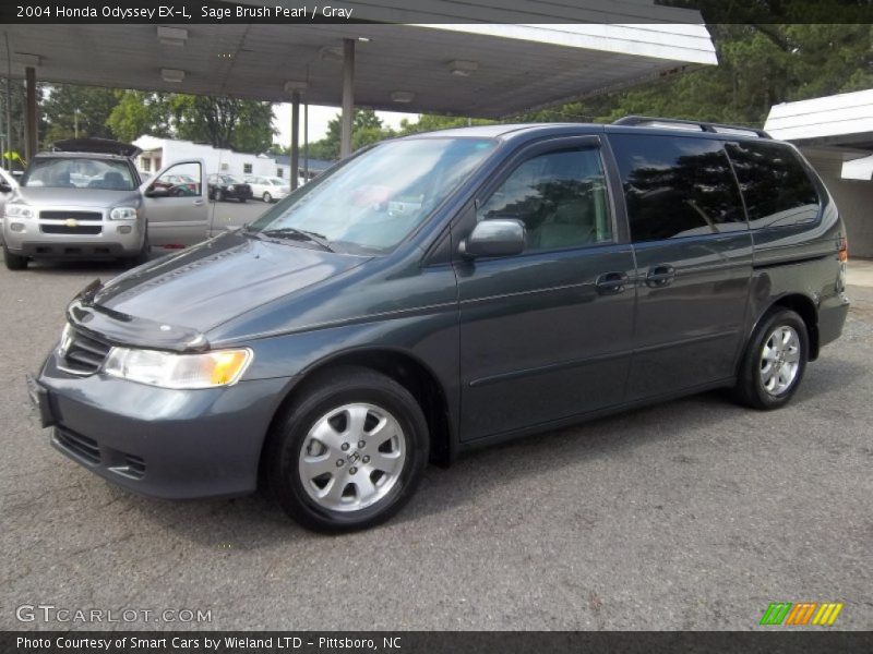 Sage Brush Pearl / Gray 2004 Honda Odyssey EX-L