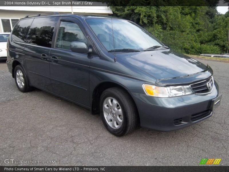 Sage Brush Pearl / Gray 2004 Honda Odyssey EX-L