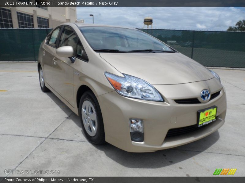 Sandy Beach Metallic / Misty Gray 2011 Toyota Prius Hybrid III