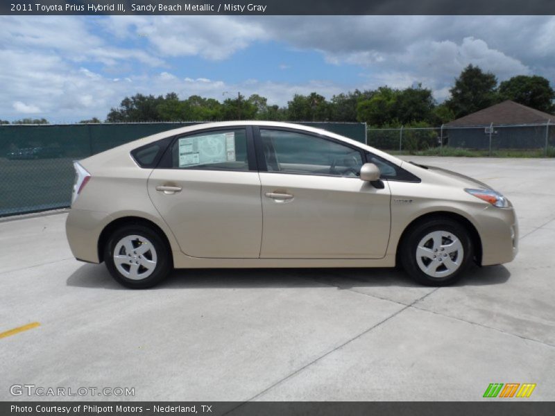 Sandy Beach Metallic / Misty Gray 2011 Toyota Prius Hybrid III