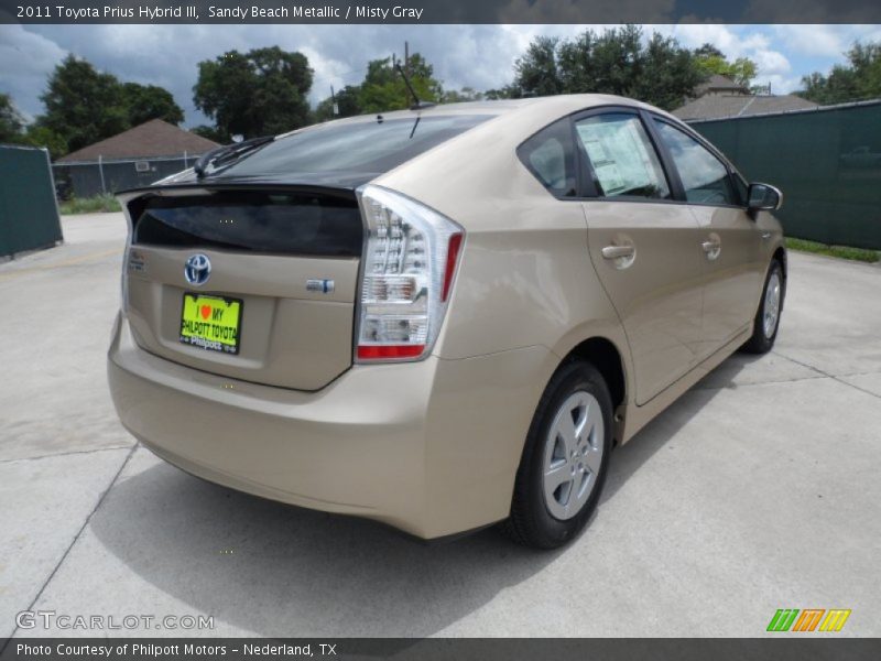 Sandy Beach Metallic / Misty Gray 2011 Toyota Prius Hybrid III