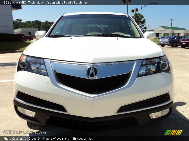 Aspen White Pearl / Parchment 2011 Acura MDX Technology