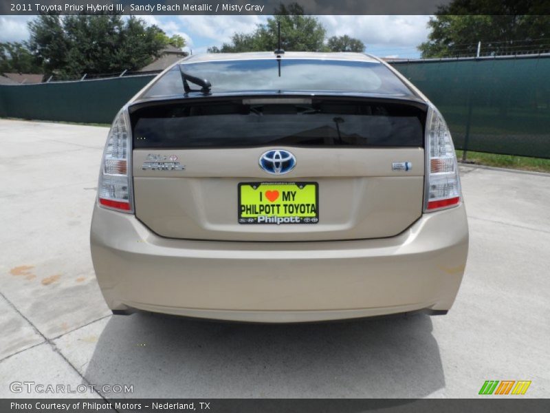 Sandy Beach Metallic / Misty Gray 2011 Toyota Prius Hybrid III