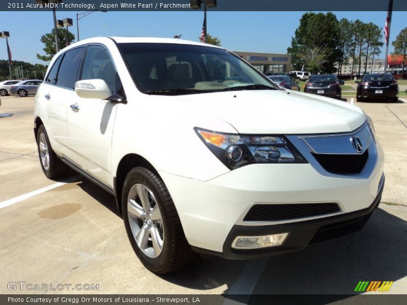 Front 3/4 View of 2011 MDX Technology