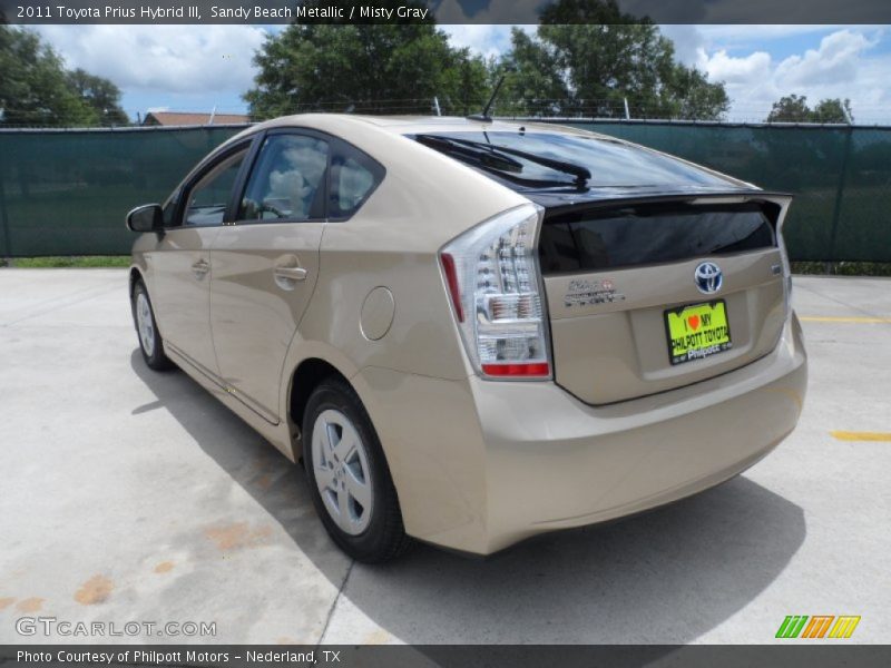 Sandy Beach Metallic / Misty Gray 2011 Toyota Prius Hybrid III