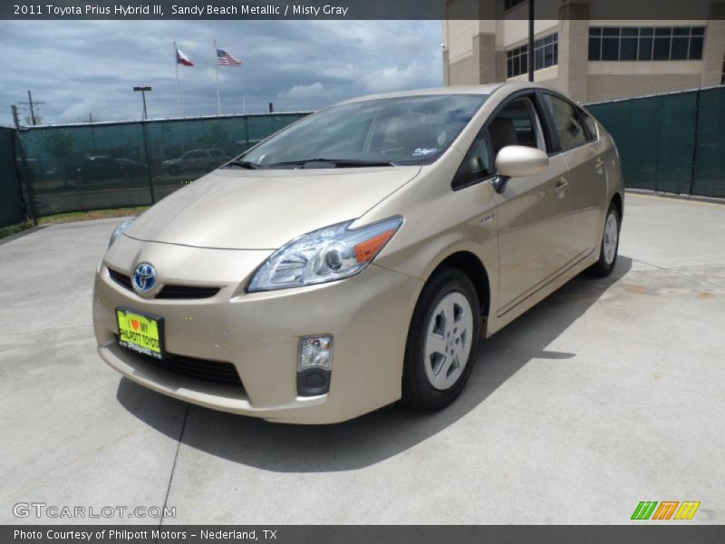 Sandy Beach Metallic / Misty Gray 2011 Toyota Prius Hybrid III