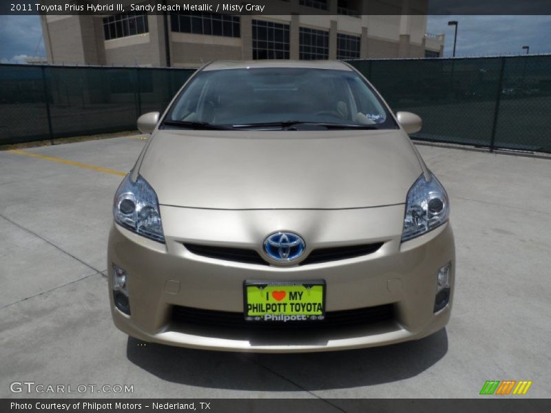 Sandy Beach Metallic / Misty Gray 2011 Toyota Prius Hybrid III