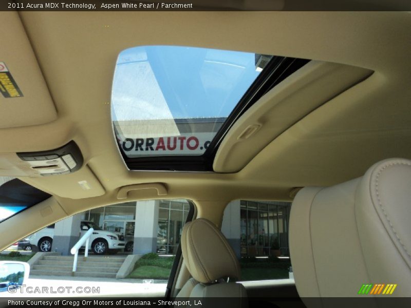 Aspen White Pearl / Parchment 2011 Acura MDX Technology
