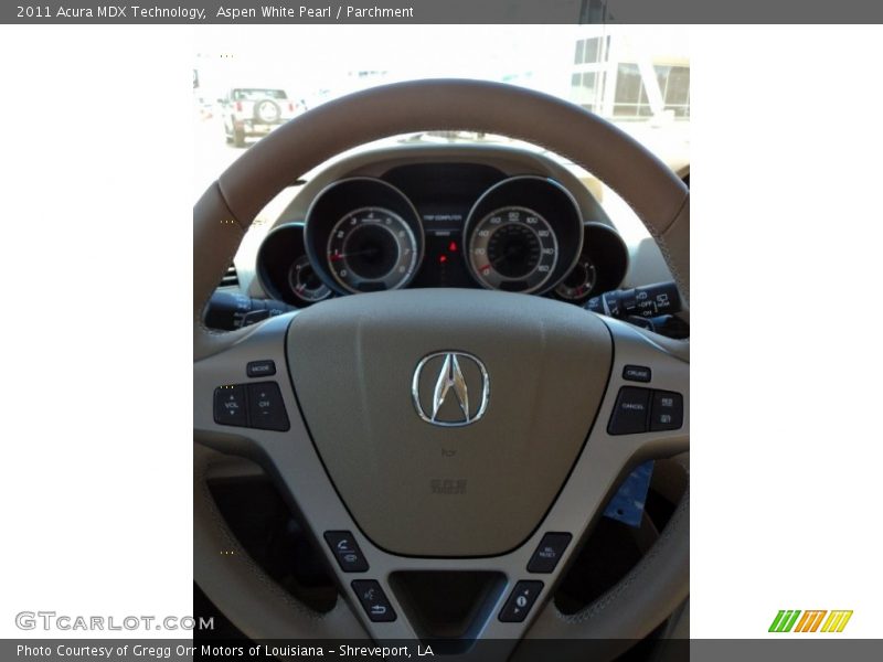 Aspen White Pearl / Parchment 2011 Acura MDX Technology