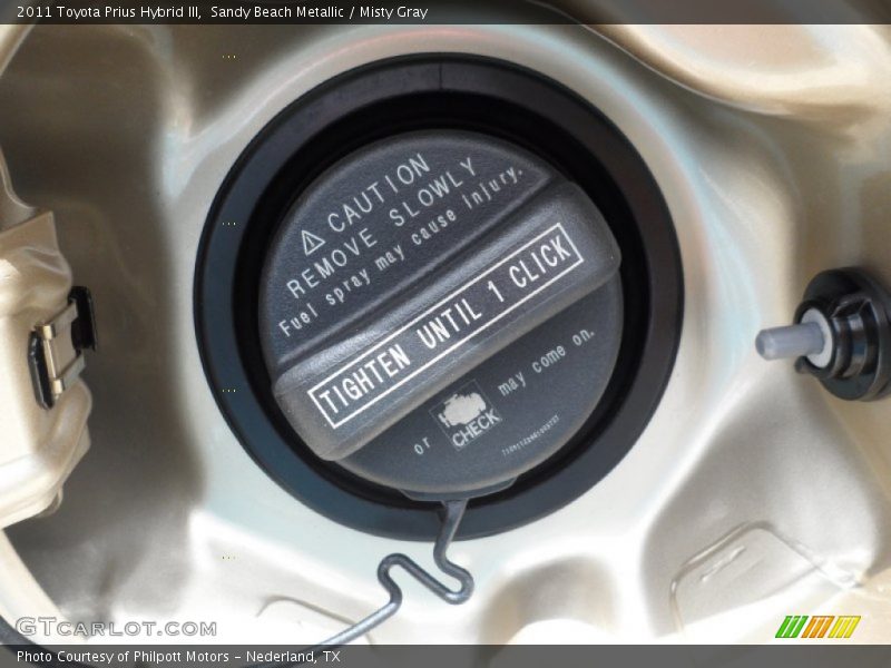 Sandy Beach Metallic / Misty Gray 2011 Toyota Prius Hybrid III