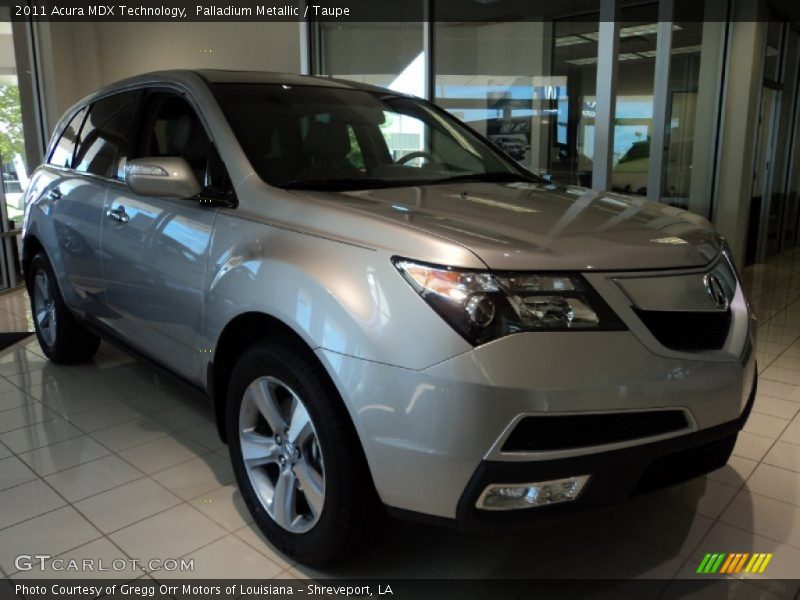 Palladium Metallic / Taupe 2011 Acura MDX Technology