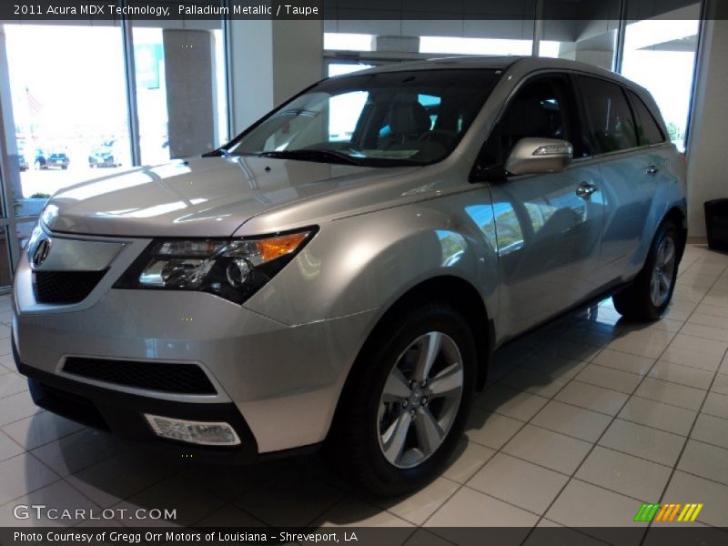 Palladium Metallic / Taupe 2011 Acura MDX Technology