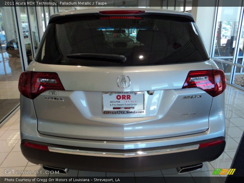 Palladium Metallic / Taupe 2011 Acura MDX Technology