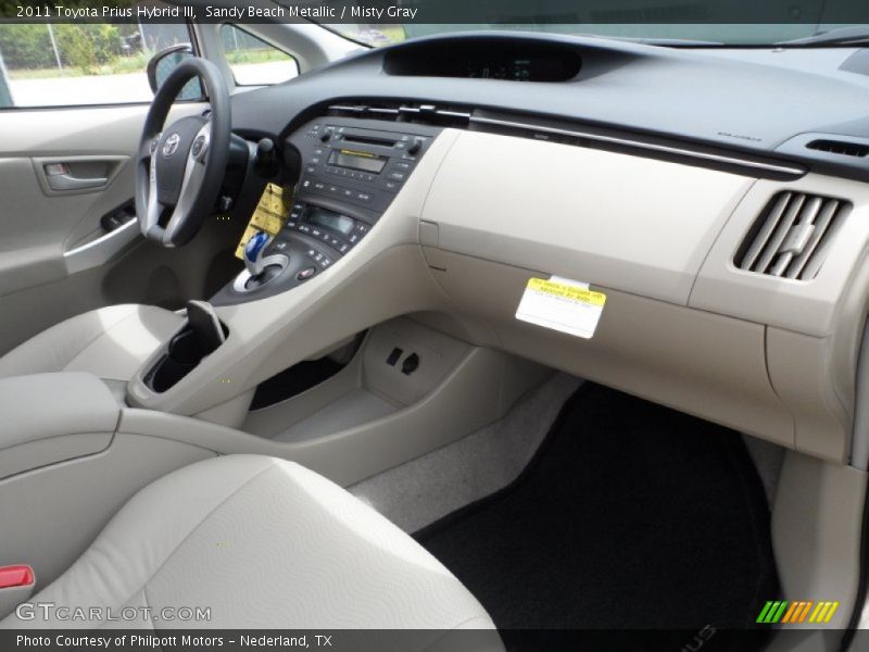 Sandy Beach Metallic / Misty Gray 2011 Toyota Prius Hybrid III