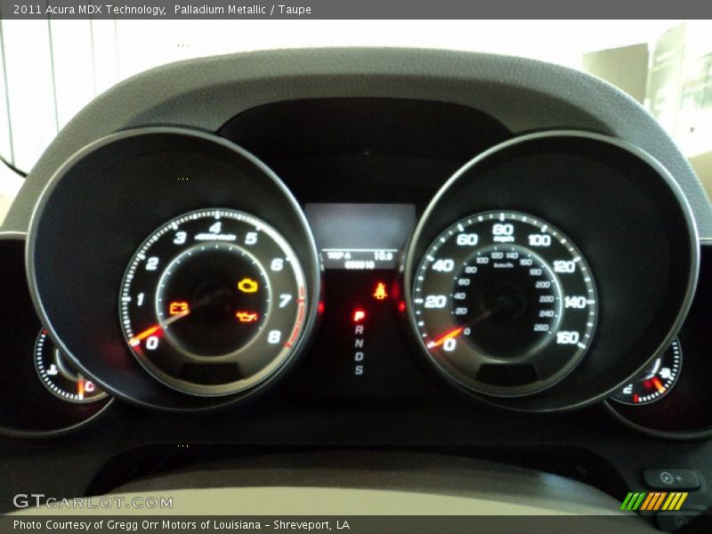Palladium Metallic / Taupe 2011 Acura MDX Technology