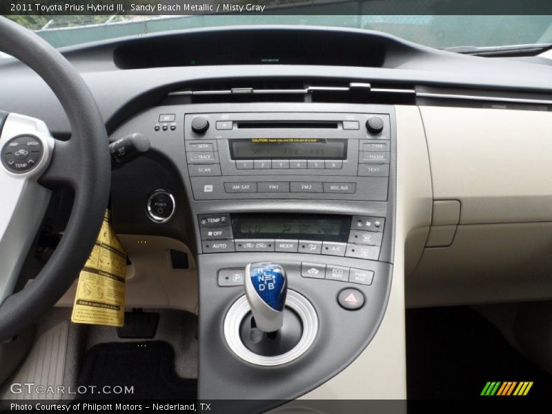 Sandy Beach Metallic / Misty Gray 2011 Toyota Prius Hybrid III