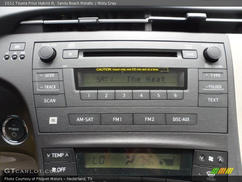 Sandy Beach Metallic / Misty Gray 2011 Toyota Prius Hybrid III