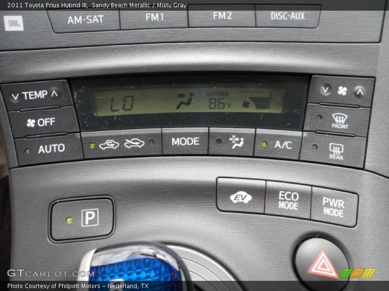 Sandy Beach Metallic / Misty Gray 2011 Toyota Prius Hybrid III