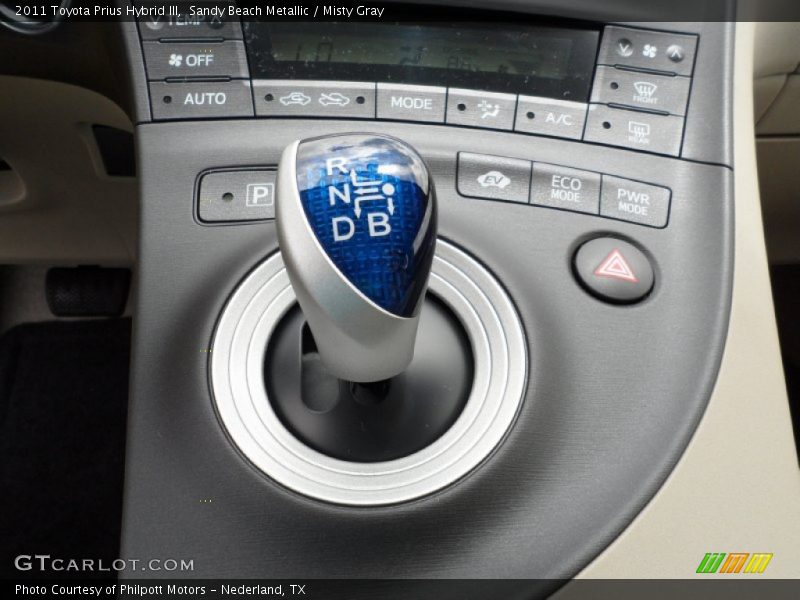 Sandy Beach Metallic / Misty Gray 2011 Toyota Prius Hybrid III