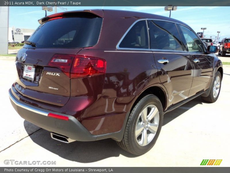 Dark Cherry Pearl / Taupe 2011 Acura MDX