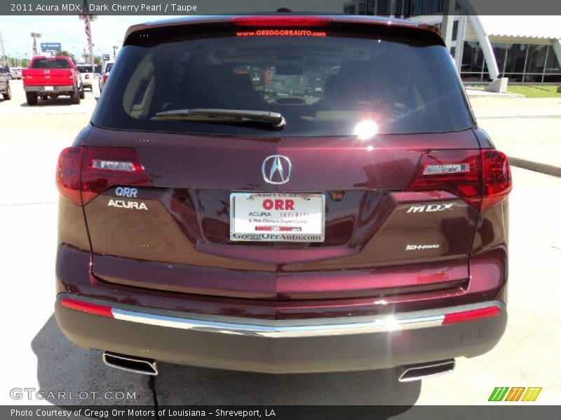 Dark Cherry Pearl / Taupe 2011 Acura MDX