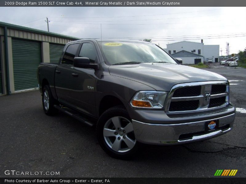 Mineral Gray Metallic / Dark Slate/Medium Graystone 2009 Dodge Ram 1500 SLT Crew Cab 4x4