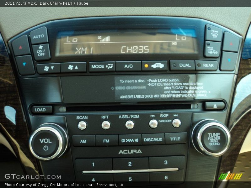 Controls of 2011 MDX 