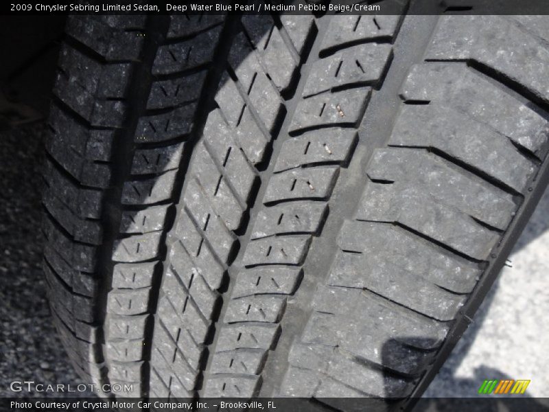 Deep Water Blue Pearl / Medium Pebble Beige/Cream 2009 Chrysler Sebring Limited Sedan