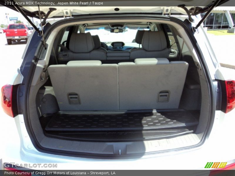 Aspen White Pearl / Taupe 2011 Acura MDX Technology