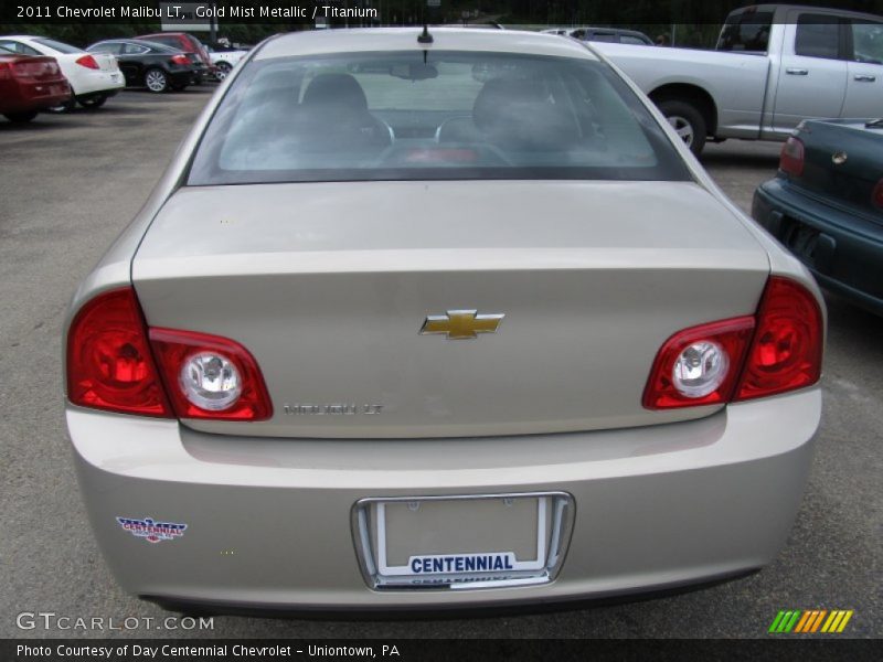 Gold Mist Metallic / Titanium 2011 Chevrolet Malibu LT