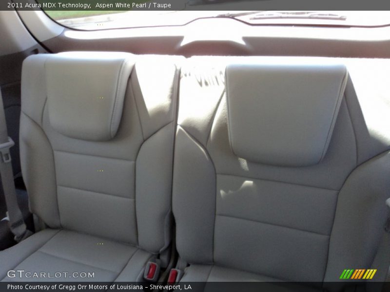 Aspen White Pearl / Taupe 2011 Acura MDX Technology