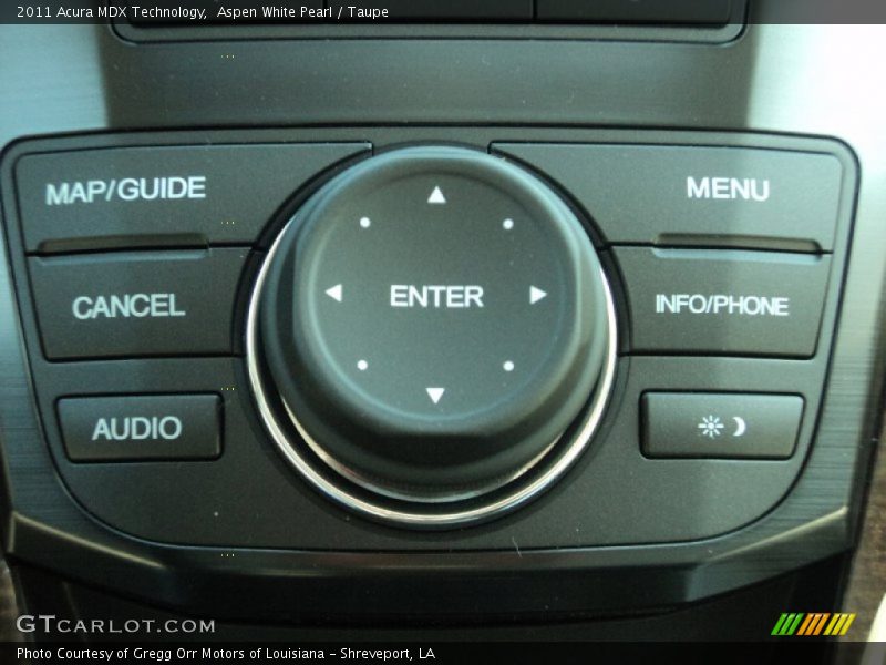 Aspen White Pearl / Taupe 2011 Acura MDX Technology