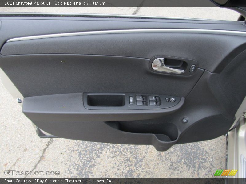 Gold Mist Metallic / Titanium 2011 Chevrolet Malibu LT