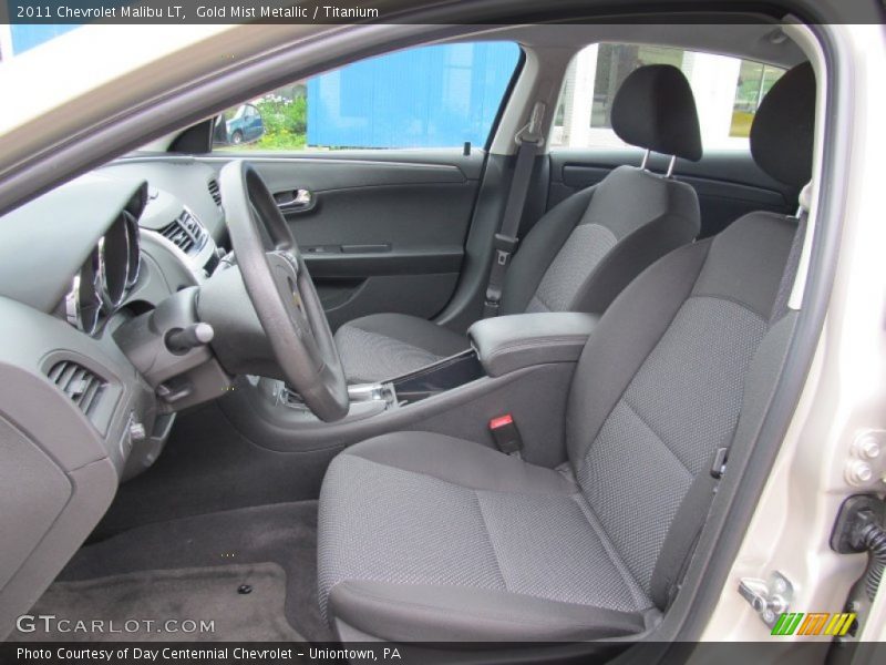 Gold Mist Metallic / Titanium 2011 Chevrolet Malibu LT