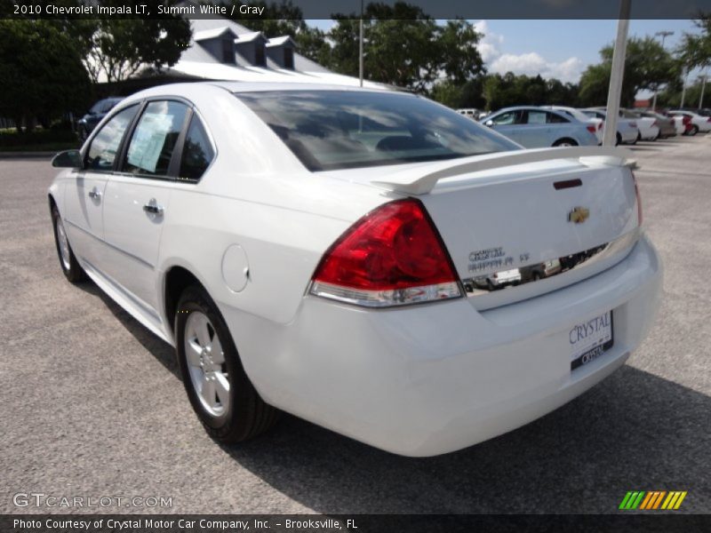 Summit White / Gray 2010 Chevrolet Impala LT