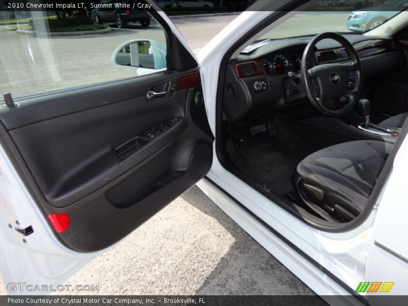 Summit White / Gray 2010 Chevrolet Impala LT