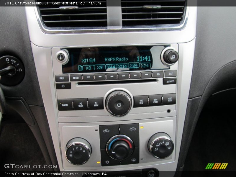 Gold Mist Metallic / Titanium 2011 Chevrolet Malibu LT