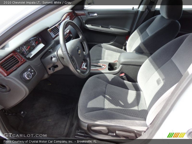 Summit White / Gray 2010 Chevrolet Impala LT
