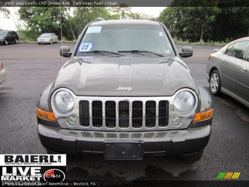 Dark Khaki Pearl / Khaki 2005 Jeep Liberty CRD Limited 4x4