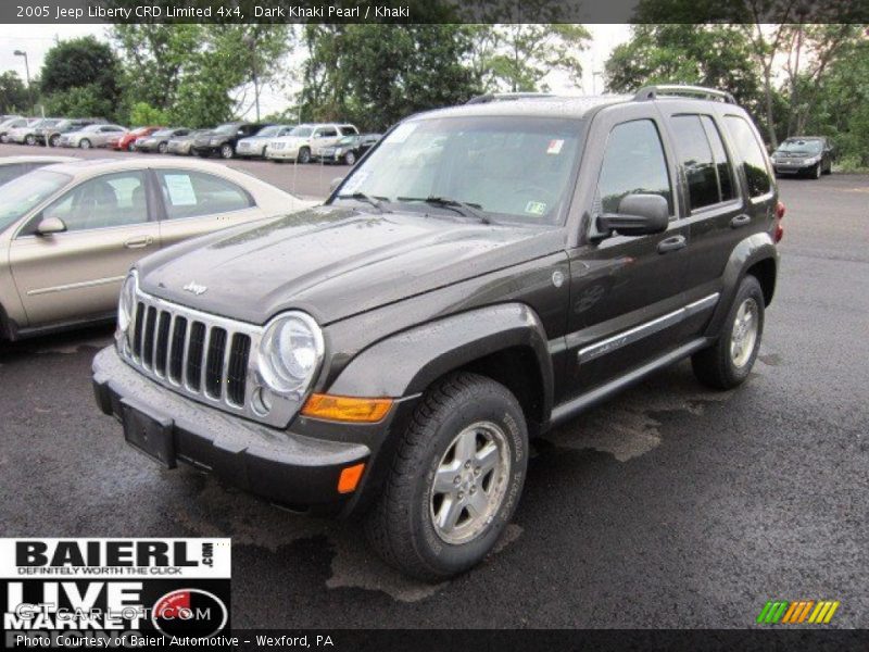 Dark Khaki Pearl / Khaki 2005 Jeep Liberty CRD Limited 4x4