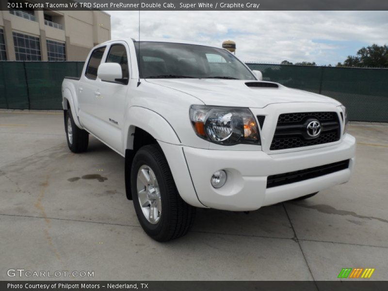 Front 3/4 View of 2011 Tacoma V6 TRD Sport PreRunner Double Cab