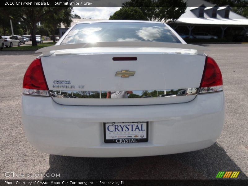 Summit White / Gray 2010 Chevrolet Impala LT