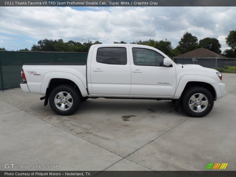  2011 Tacoma V6 TRD Sport PreRunner Double Cab Super White