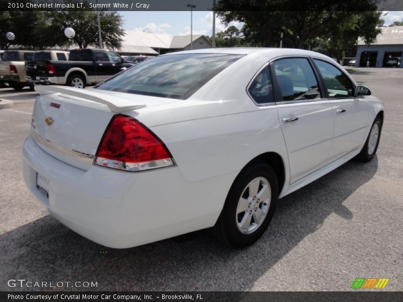 Summit White / Gray 2010 Chevrolet Impala LT
