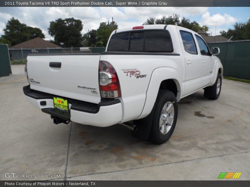 Super White / Graphite Gray 2011 Toyota Tacoma V6 TRD Sport PreRunner Double Cab