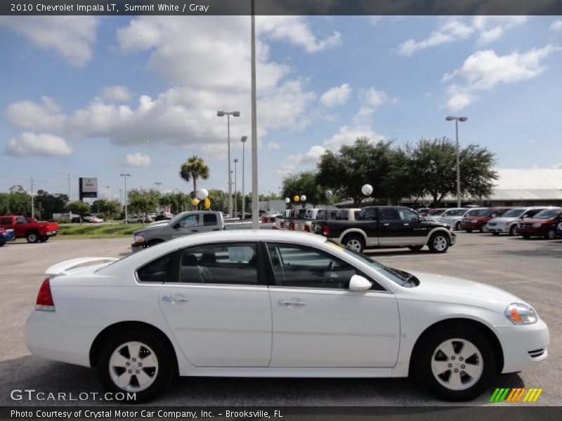 Summit White / Gray 2010 Chevrolet Impala LT