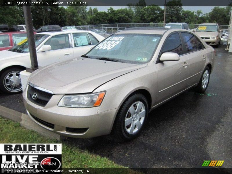Golden Beige / Beige 2008 Hyundai Sonata GLS